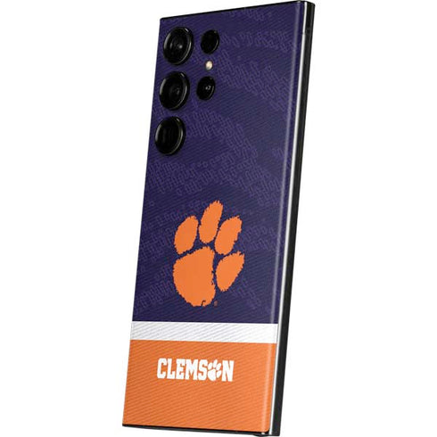 Clemson University Paw Logo Galaxy Skins